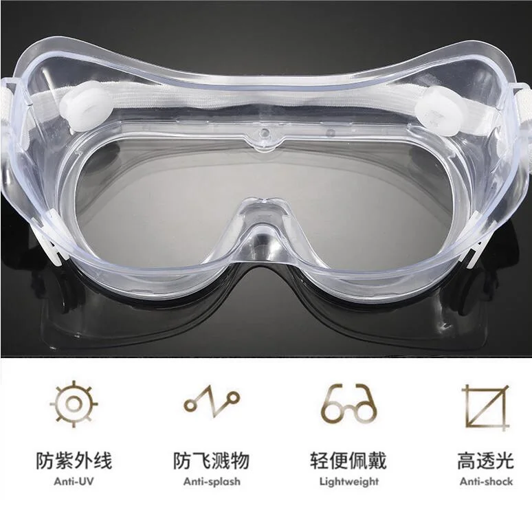 FDA Ce Transparent Goggles Disposable Safety Goggles Anti Fog Spray for Goggles
