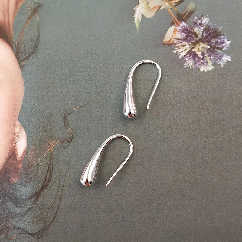 Hot Sale Women's Piercing Earrings Fancy Teardrop Earrings 925 Sterling Silver Earrings Jewelry