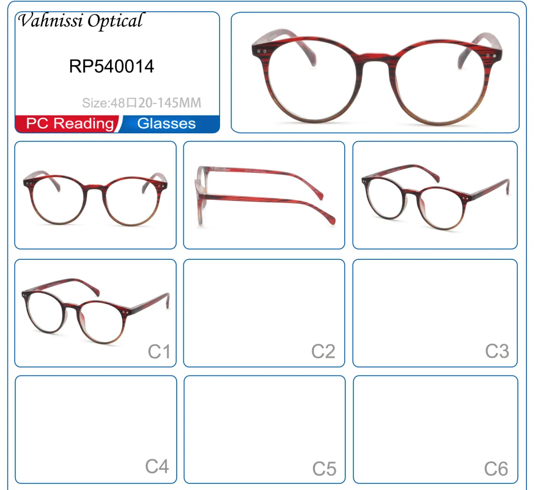 Round Shape Cheapest PC Progressive and Bifocal Retro Reading Glasses