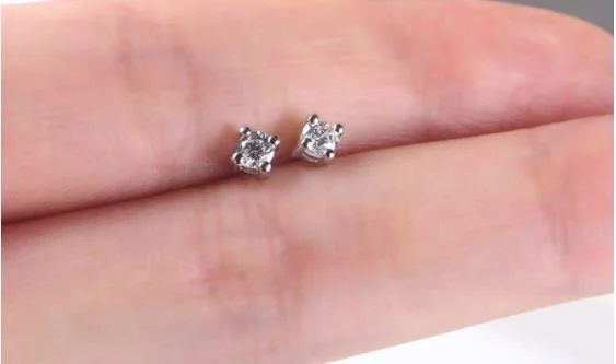 925 Sterling Silver 5A Cubic Zirconia Stud Earrings Jewelry for Women Star Christmas Gifts New Accessories Bellen Free Shipping