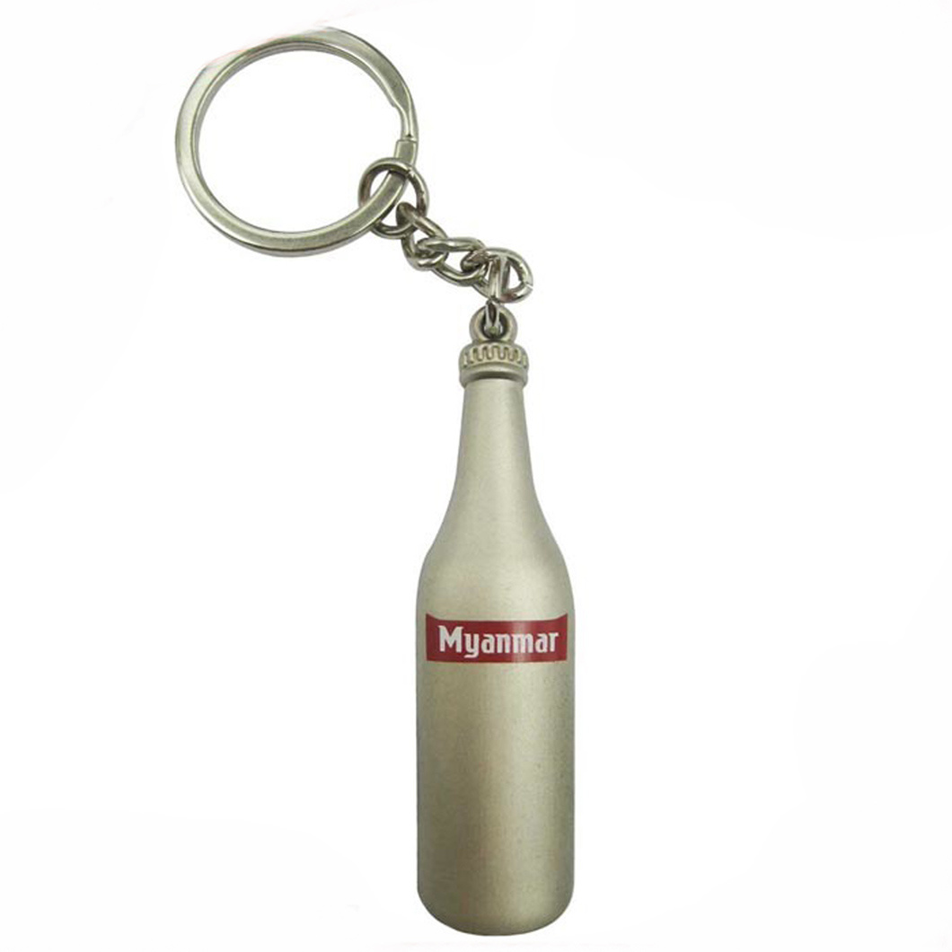 Custom Logo Souvenir Gift Beer Bottle Cap Metal Key Chain