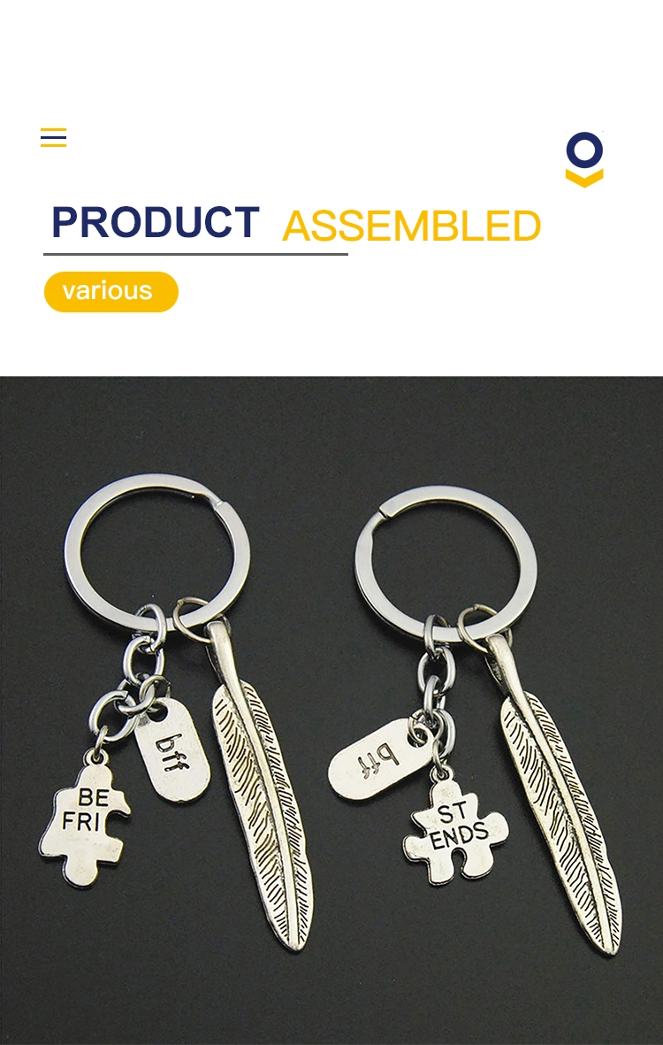 Flat Keychain Rings for Crafts Metal Split Key Chain Rings for Home Car Office Keys Organizing Accessories