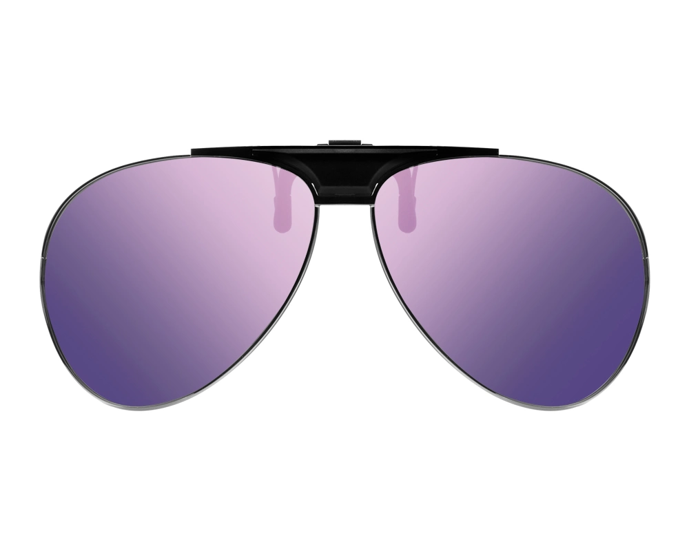 Oversize Polarized Clip on Sunglasses with UV 400 Tac Lens for Man or Woman Fit Over on Optical Frame Model 8009A-R