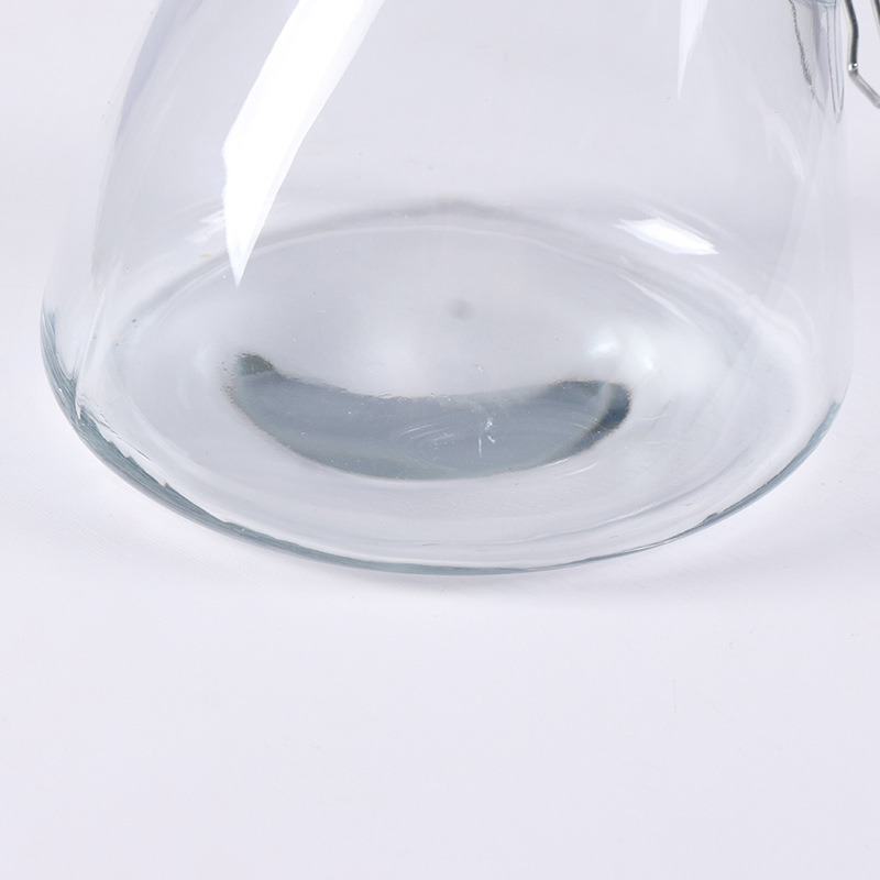 Glass Storage Jars with Glass Lid Glass Food Storage Tea Canister Candy Jar