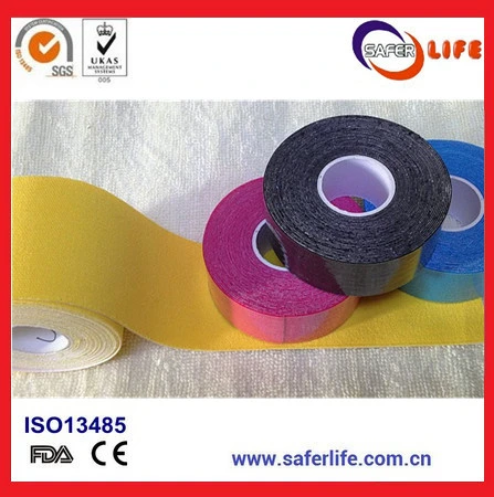 Elasti Sports Cotton Nylon Physio Muscle Dyeing Therapy Tape Dyeing Kinesio Tape Dyeing Kinesiology Tape