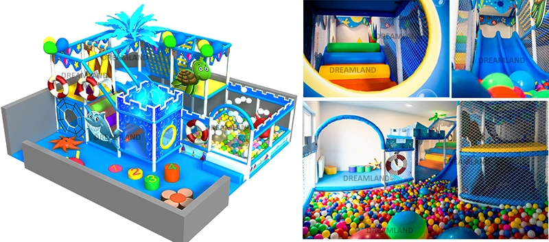 Funny Parent Funny Candy Theme Kid Commercial Indoor Soft Playground with Slide
