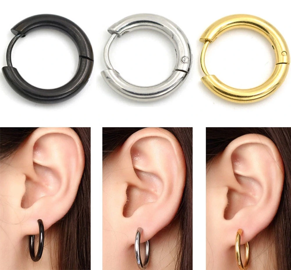 Customized 925 Sterling Silver Cartilage Sleeper Hoop Earring for Women