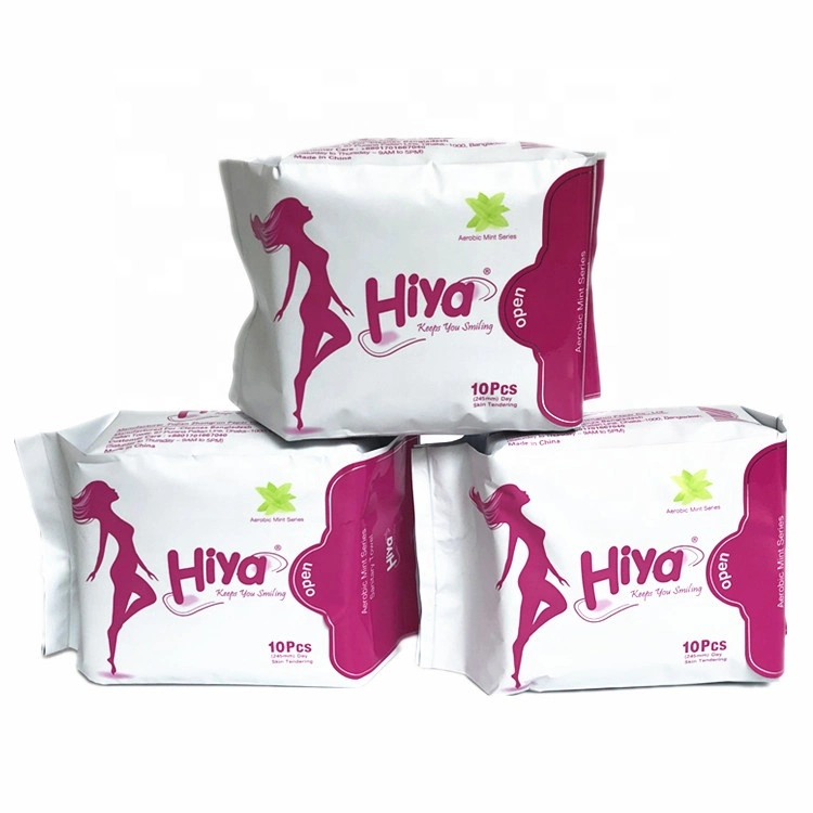 Lily Girl Feminine Sanitary Pads with Wings Feminine Hygiene Sanitary Pads Anion Chip Period Sanitary Pads
