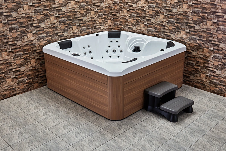Joyee 6 Person Deluxe Balboa Outdoor Hot Tub SPA Huge Bathtub with Sex Massage SPA Hydromassage Bathtub and Round Hot Tub SPA