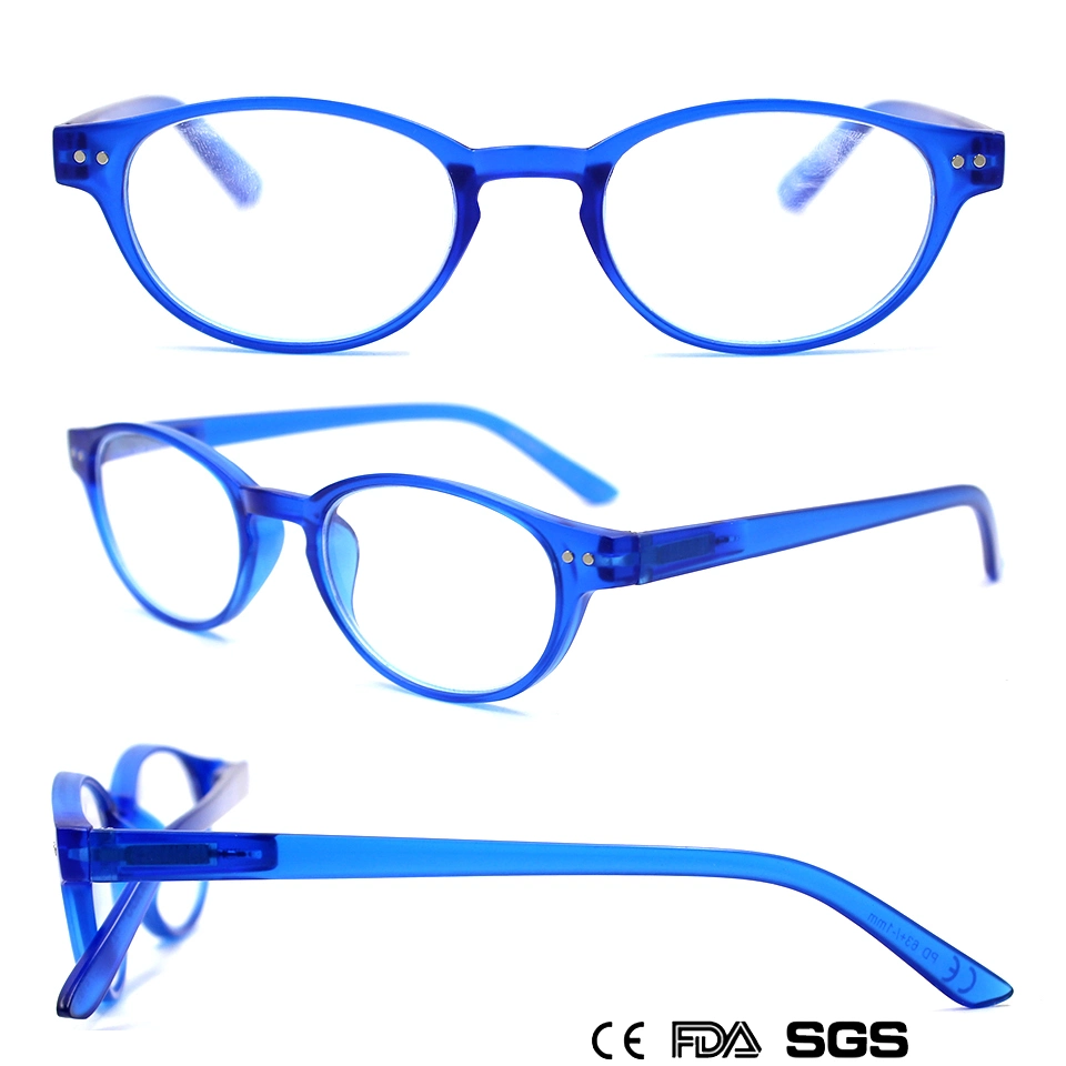 Round Plastic Reading Glasses with Small Frames (WRP804022)