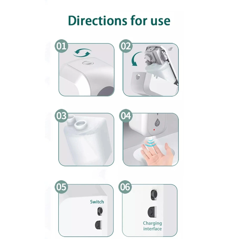 Touchless Infrared Smart Sensor Soap Dispenser 1200ml Automatic Liquid Soap Dispenser