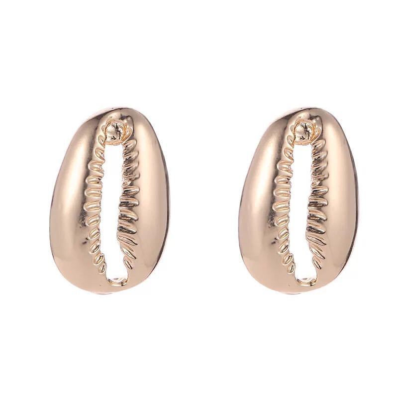 2019 Handmade Elegant Star Moon Shell Stud Earrings Romantic Simple Unique Ethnic Holiday Earrings for Women Jewelry