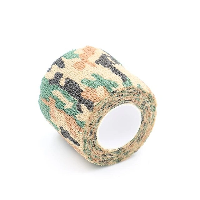 Factory Wholesale Non-Woven Camouflage Self Adhesive Elastic Tattoo Bandages Tape for Grip Cover Sports Handle