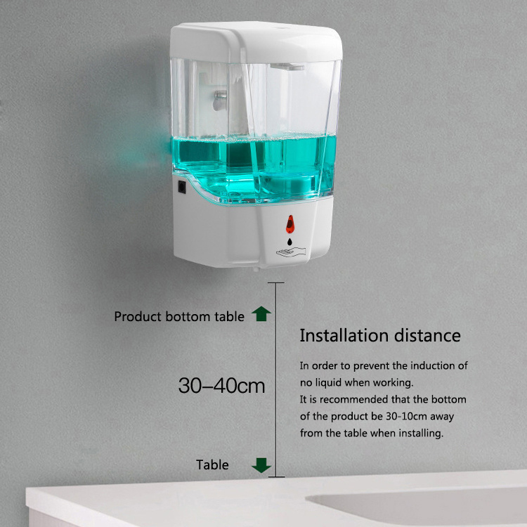 Wall Mounted Hands Free Auto Soap Dispenser Touch Less Soap Dispenser