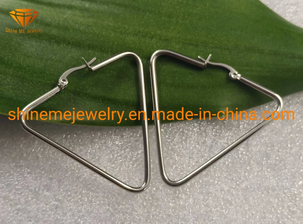 Fashion High-End Selling-Hot 316L Stainless Steel Earrings Triangle Earrings Er1934