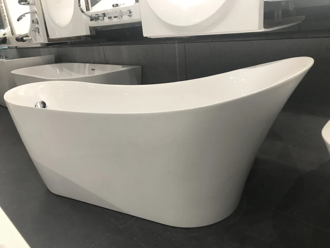 Deep Soaking Bathroom Shower Acrylic Free Standing Tub (Q156A-170)