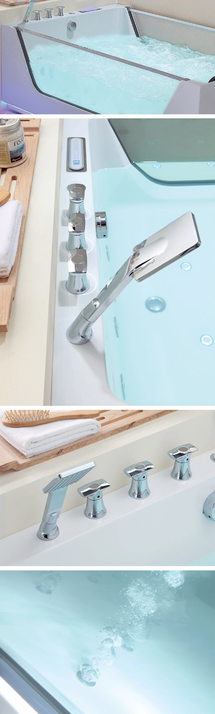 Freestanding Used Fiberglass Whirlpool Tub Bathtub