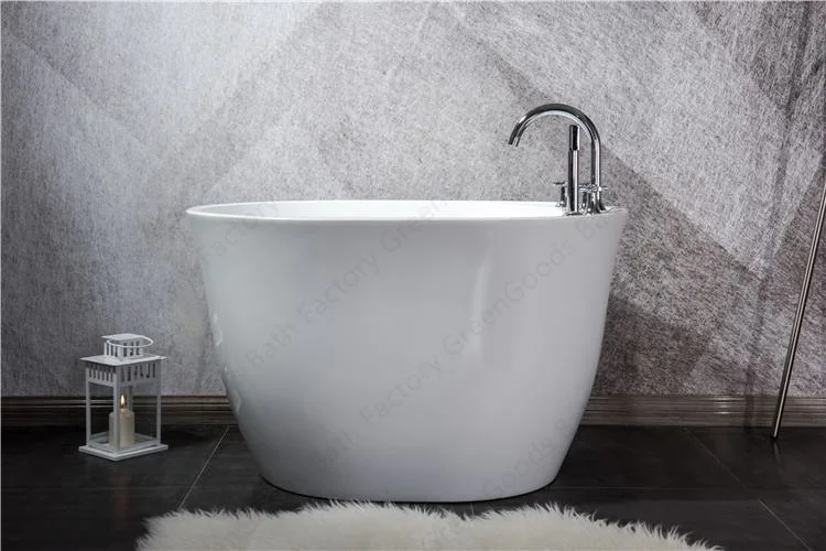 Mini 1200mm Wide Free Stand Acrylic Tiny Soaking Bath Tub