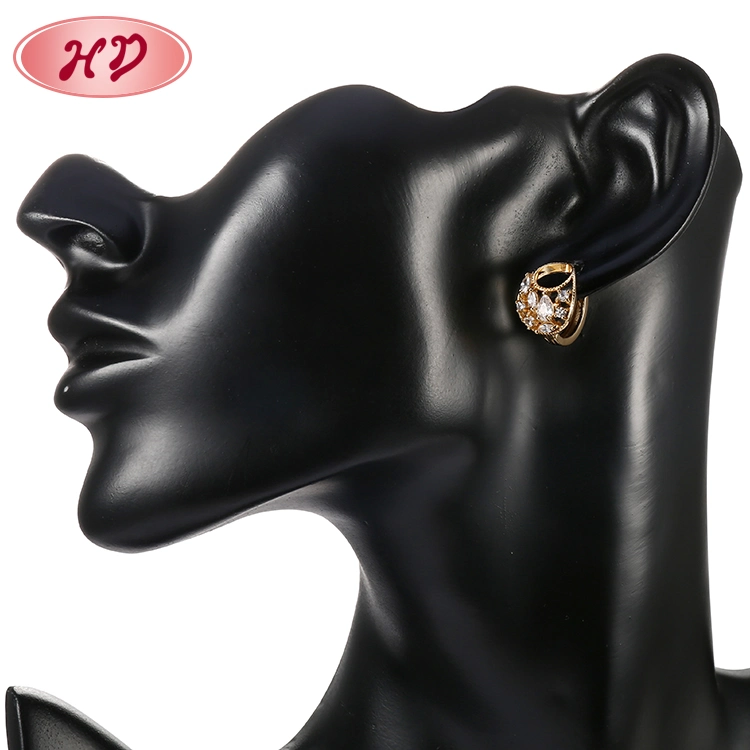 Bohemian Jewelry New Small Enamel Geometric Huggie Earrings for Girls