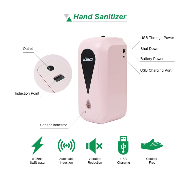 Rechargeable Automatic Touchless Hand Soap Dispenser Sensor Wall Mount Infrared Soap Dispenser
