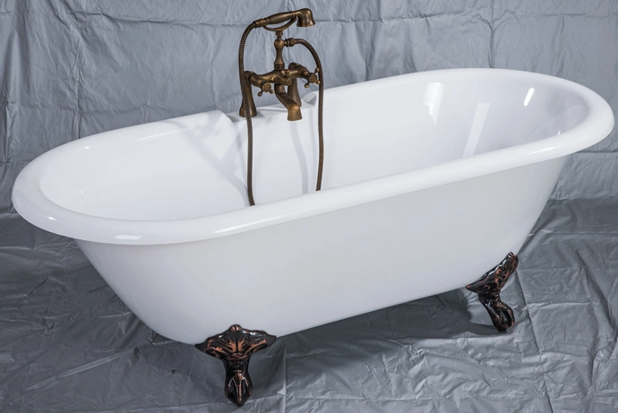 Clawfoot Bathroom Freestanding Acrylic Bathtub Whirlpool Bath Tub with Ce