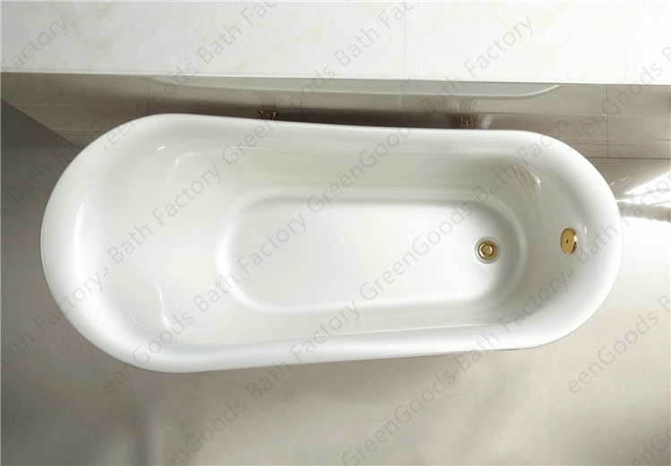 Clawfoot Plastic Red Hot Chinese Soaking Tub
