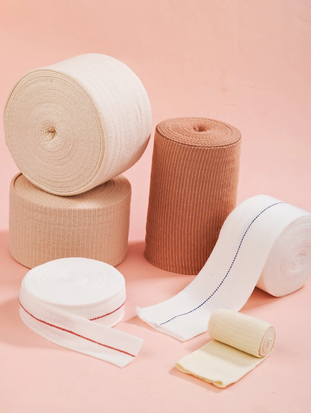 Color Coded Tubular Bandage 5cm X 10m with Green Line for Medium Limbs