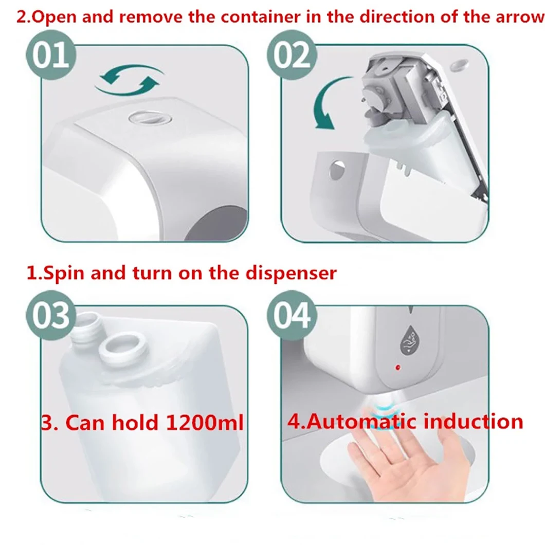 Automatic Soap Dispenser Touchless Foaming Soap Dispenser with Sterilization