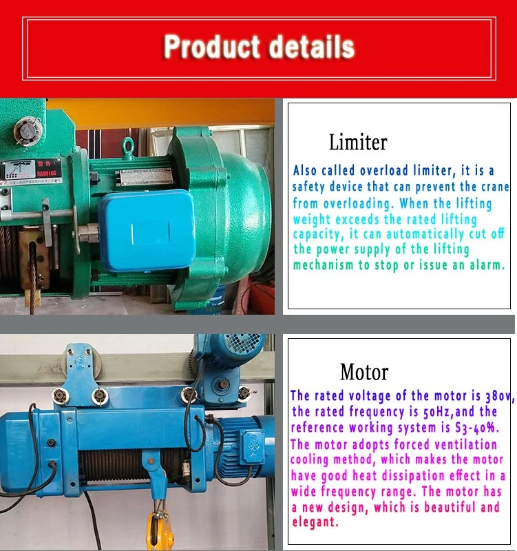 Wire Rope Hoist 380V 50Hz CD Type 5 Ton Hoist