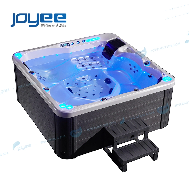 6 Persons Freestanding Big Acrylic 72 Jets Tub Garden Outdoor Jacuzzi SPA Hot Tub Whirlpool