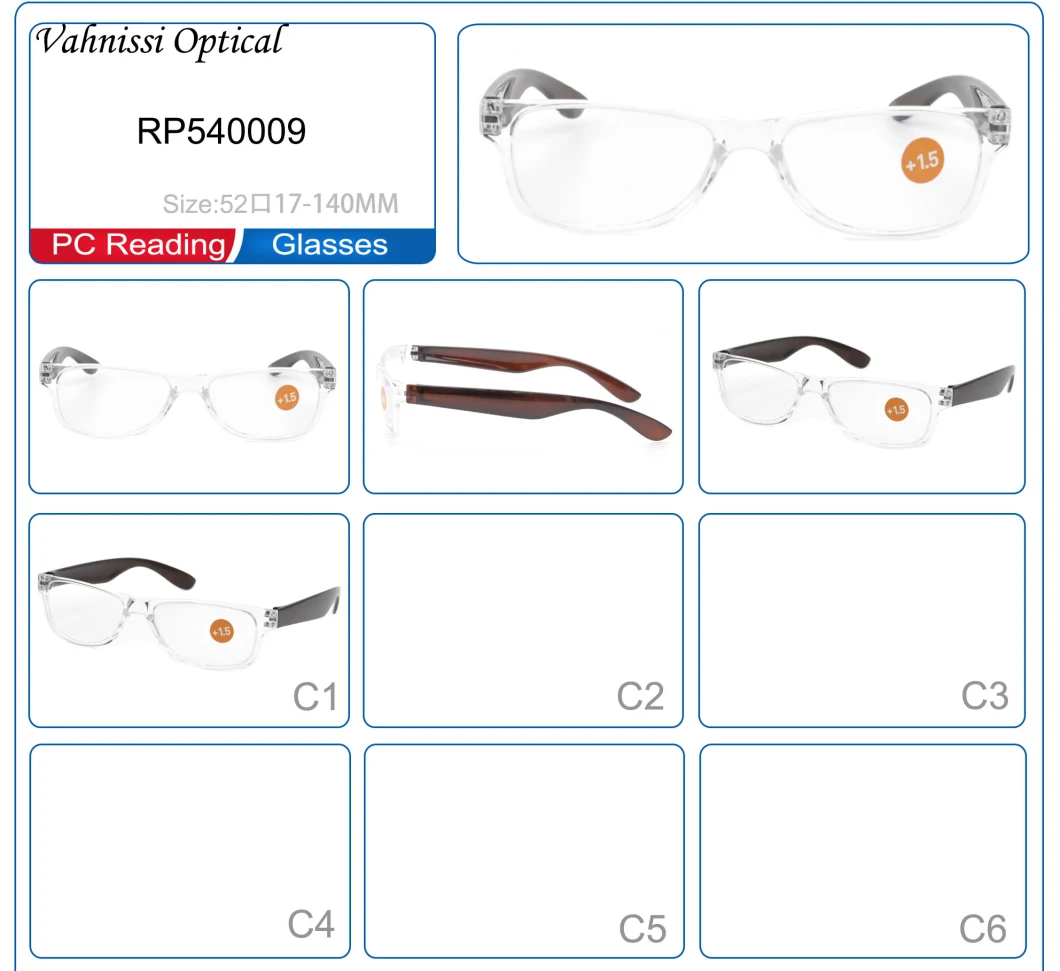 Ce FDA Cheap PC Bifocal Reading Glasses for Unisex