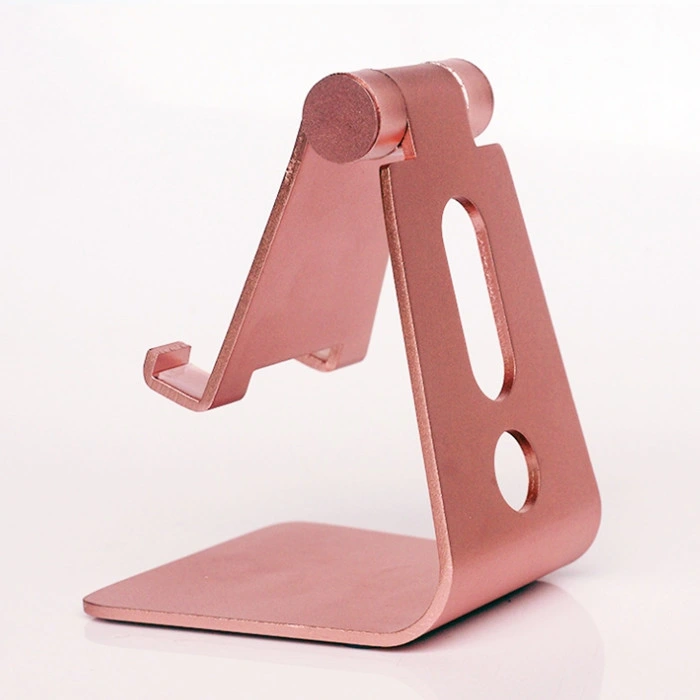 Rose Gold Portable Aluminum Alloy Cell Phone Table Holder