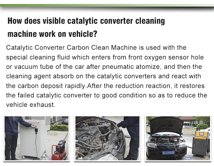 Top Car Care Carbon Cleaning Equipment Cleaning Clogged Catalytic Converter
