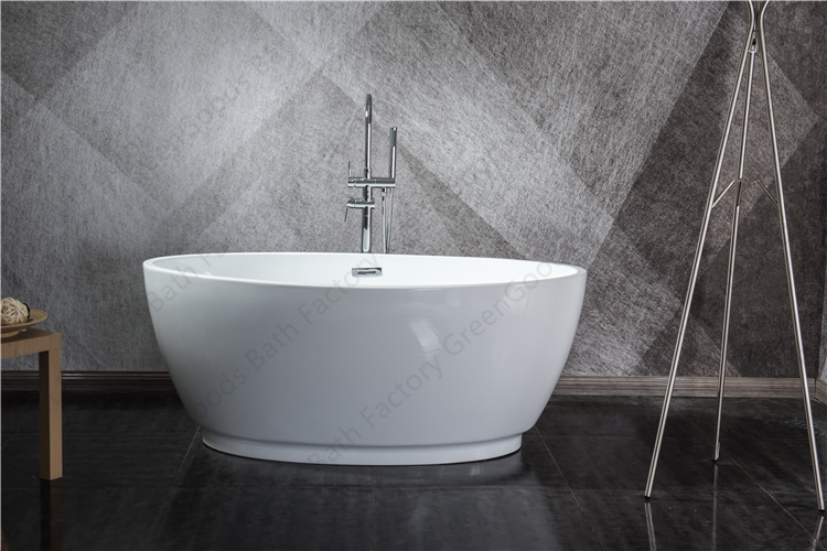 1400 mm Small Hot SPA Foot Acrylic Oval Free Standing Bath Tubs
