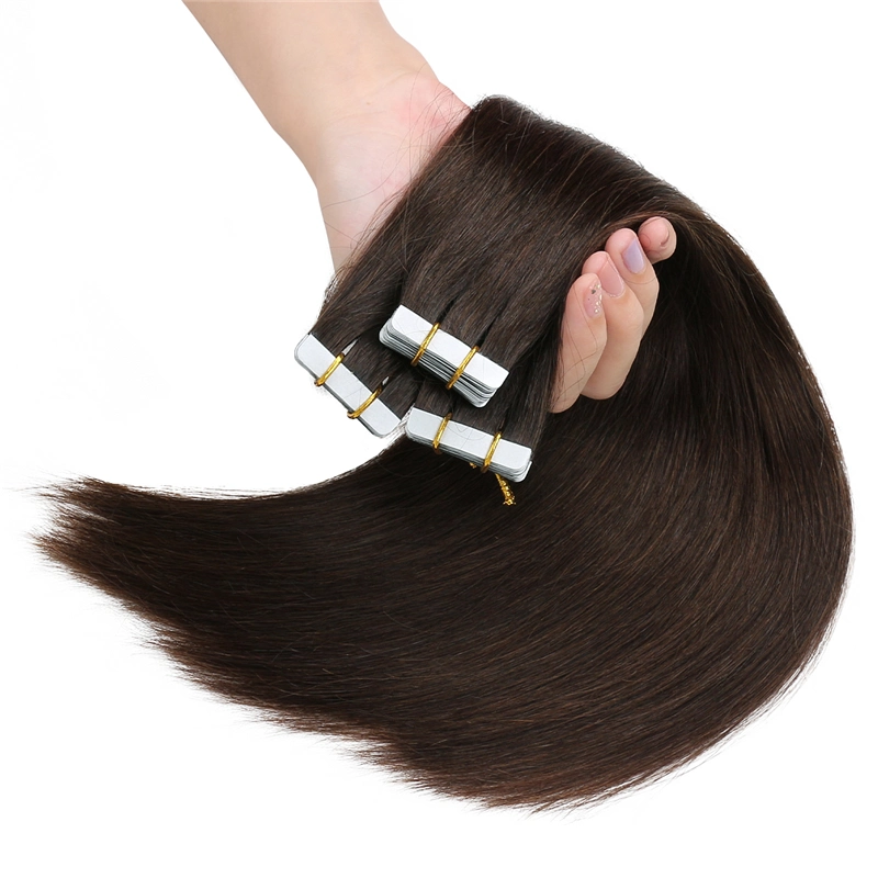 Good Feedback 8A Grade Straight Tape Hair Extension, 16 Inches Real Tape in Human Hair Extensions