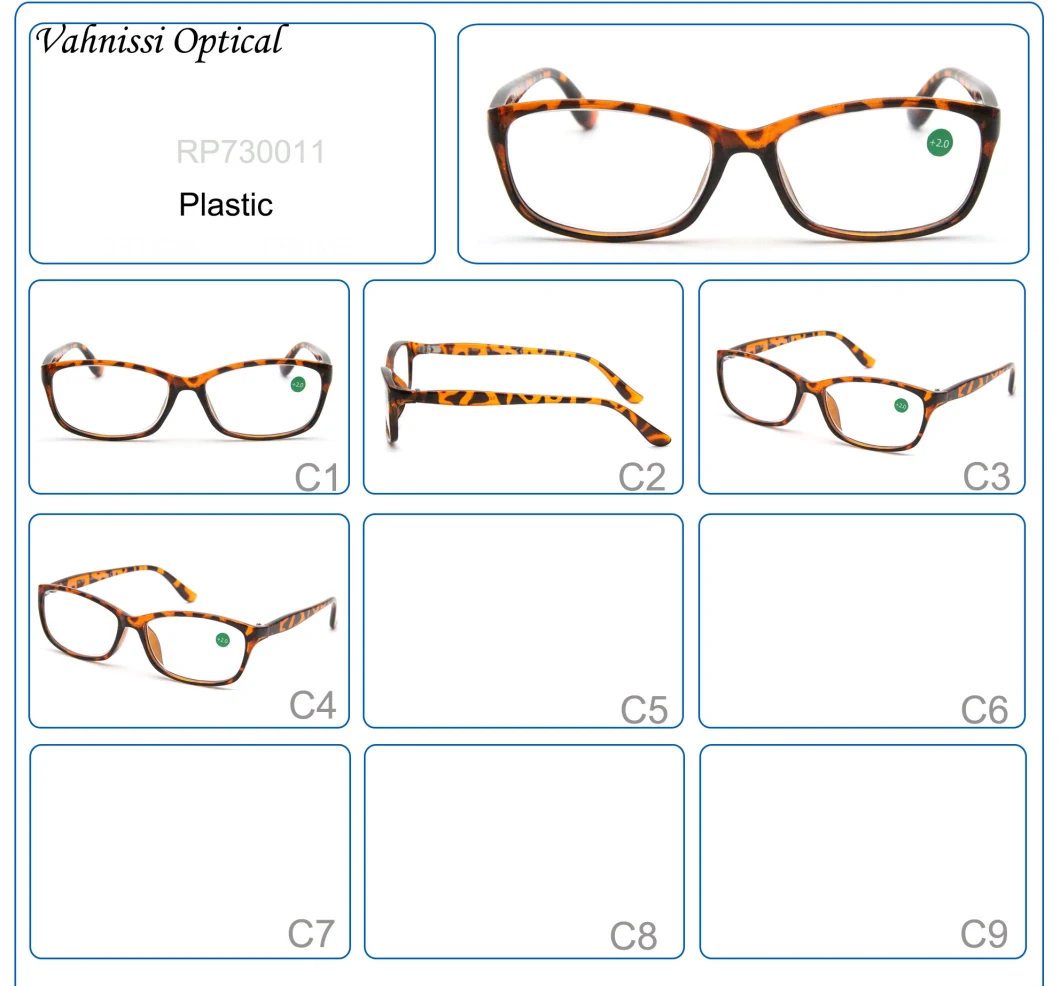2020 Wholesales Brown Tortoise PC Reading Glasses for Women