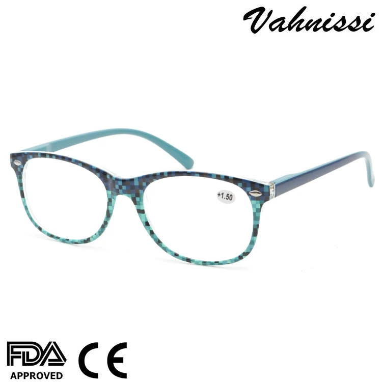 Hottest Selling Printed Reading Glasses with Demi Eyeglasses Cheap Fashion Spring Hinge Presbyopic Reading Glasses