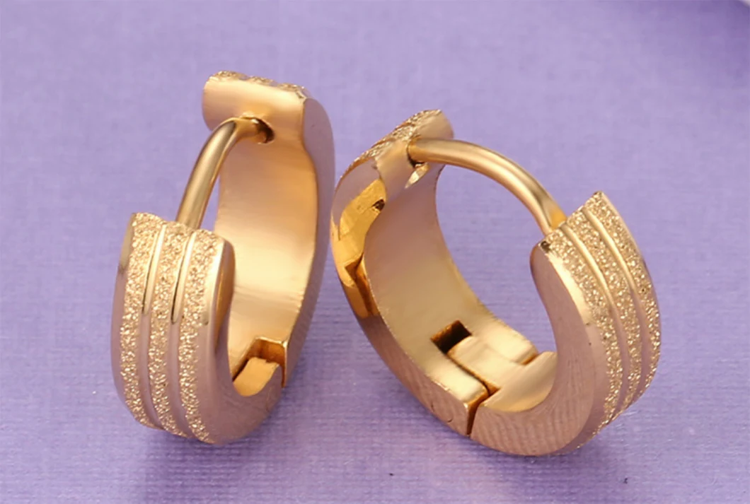 Fashion Jewelry Earrings Wholesale Stainless Steel Plating Gold Earrings Temperament Earrings Er9220