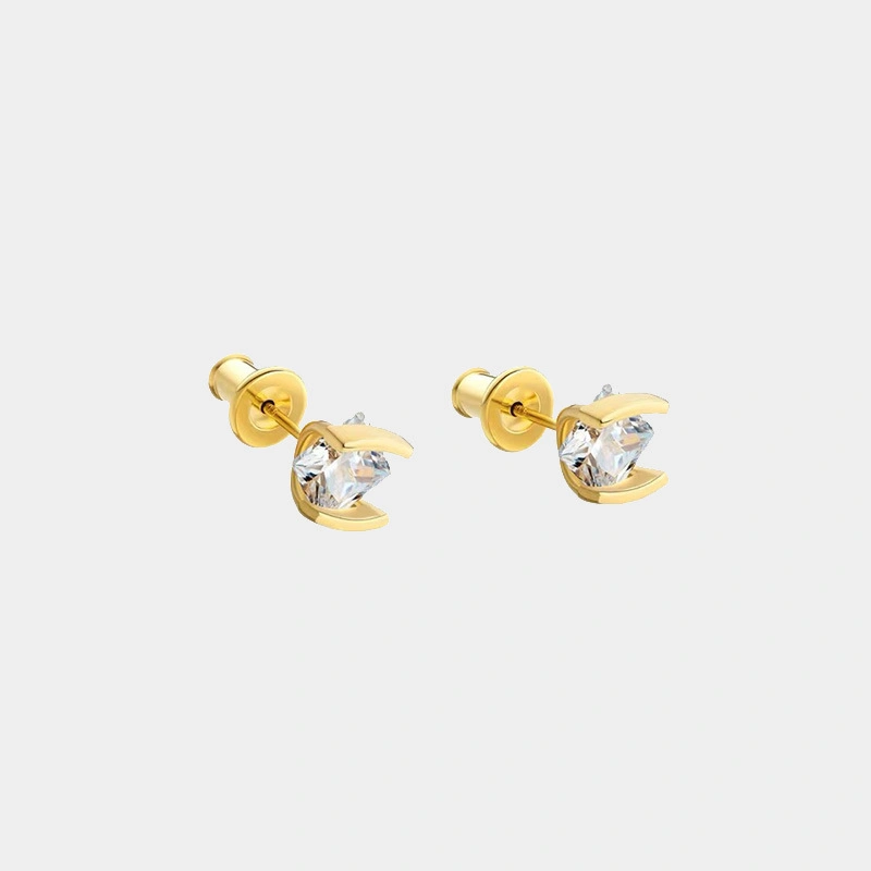AAA Zircon Earrings Niche Design Fashion New Style Copper Earrings