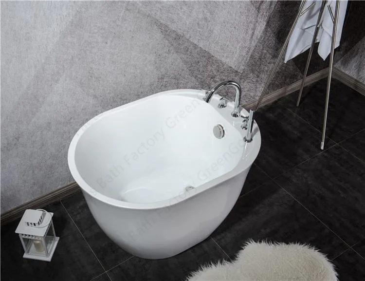 Greengoods Bath Factory Hinoki 48 Inch Small Acrylic Free Standing Bathtub