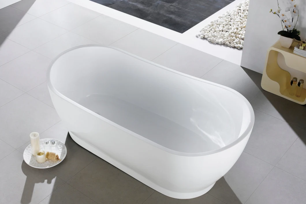 Channing  Acrylic Square Bathtub Deep Soaking   Bathtub  (QT-06242)
