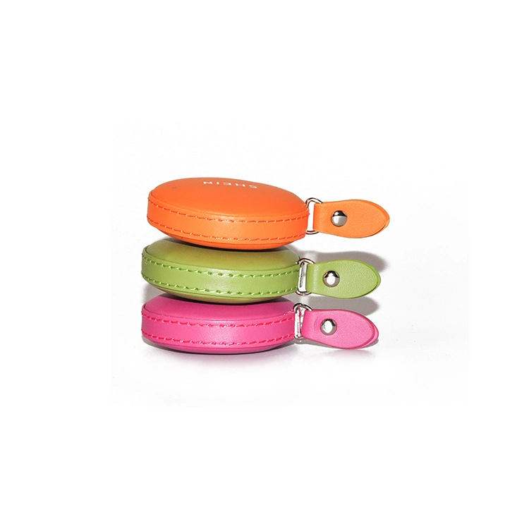 Colorful 1.5m PU Wrap Round Case Measuring Tape Rt-206