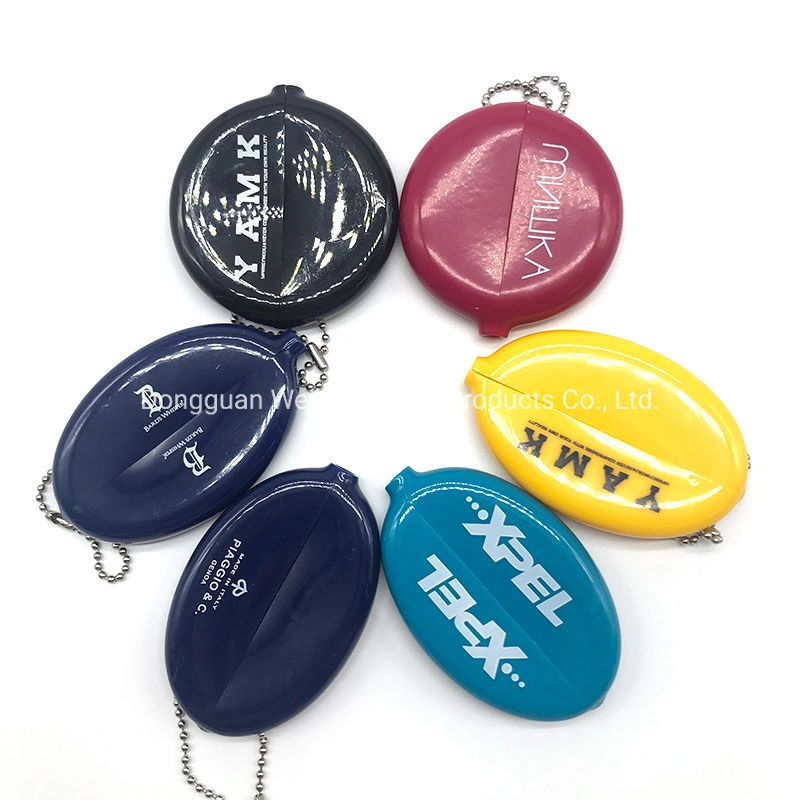 Hot Sale Cute Gift PVC Material Squeeze Coin Purse Silicone Coin Purse