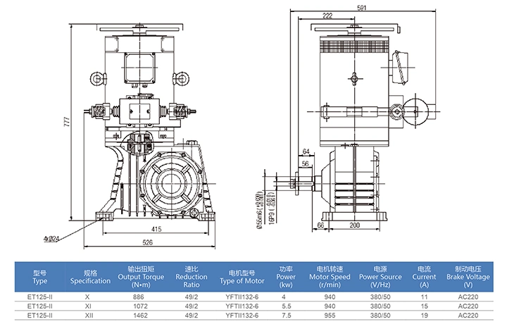 Escalator Components Driving Machine Motor Escalator Mainframe