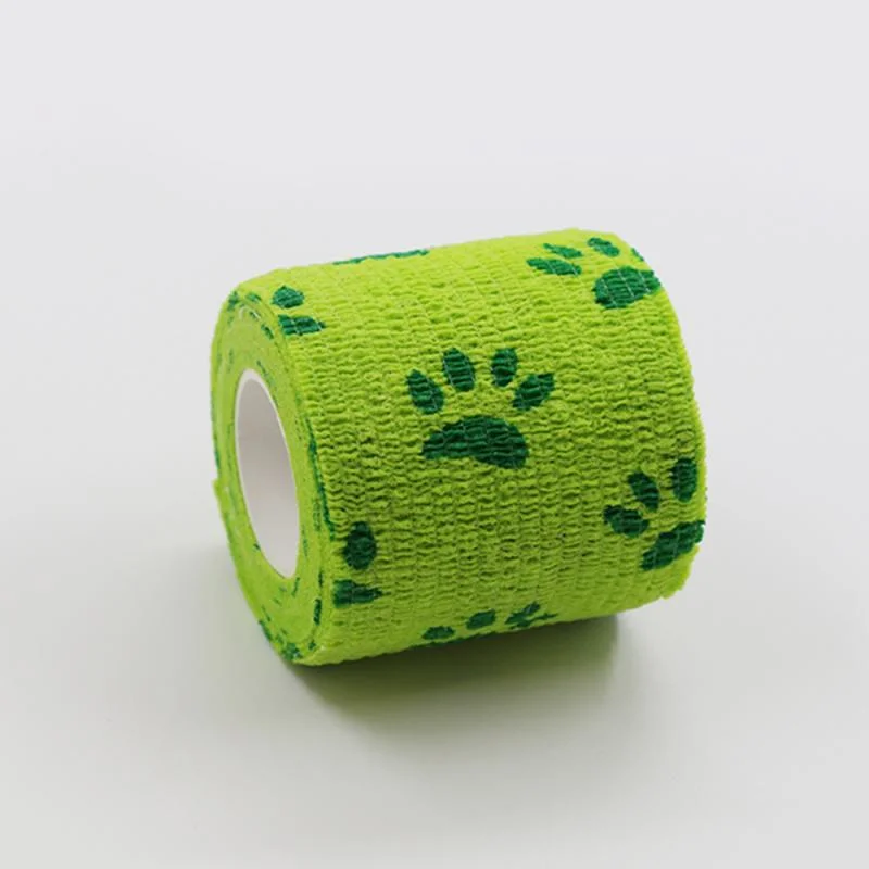Nonwoven Pet Care Self Adhesive Colored Vet Wrap Cohesive Bandage