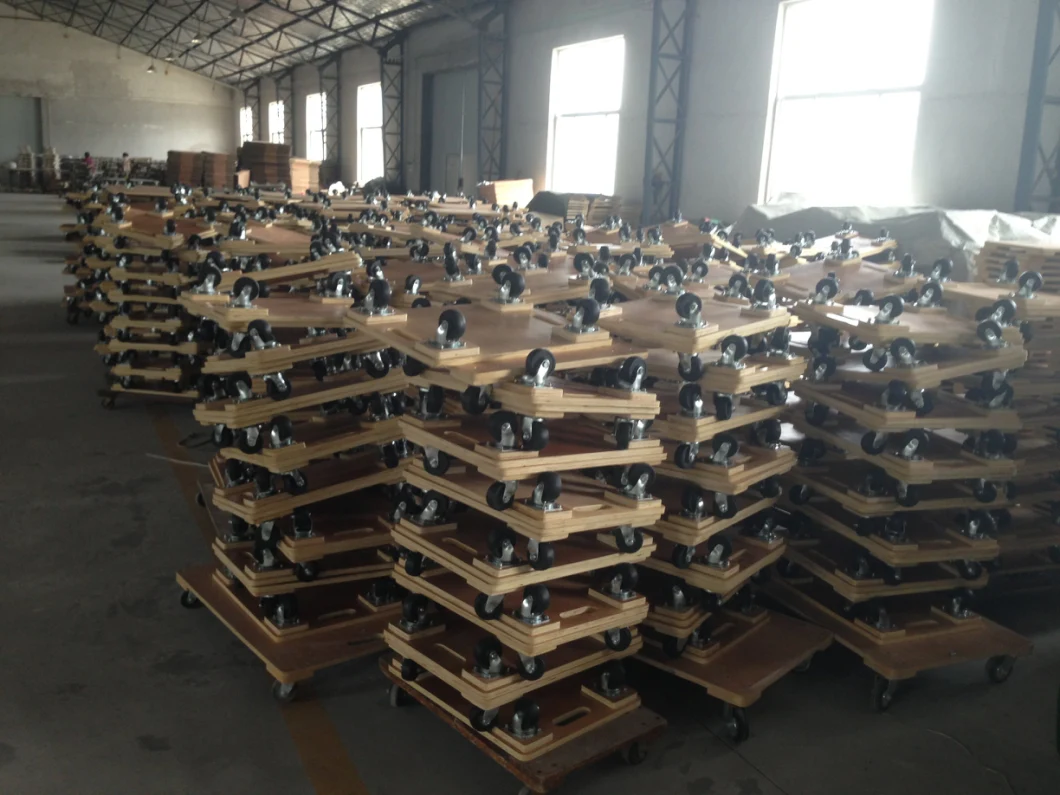 The Factory Produces Moving Dolly Wooden Light Moving Tool Car Export United States Moving Wooden Trolley