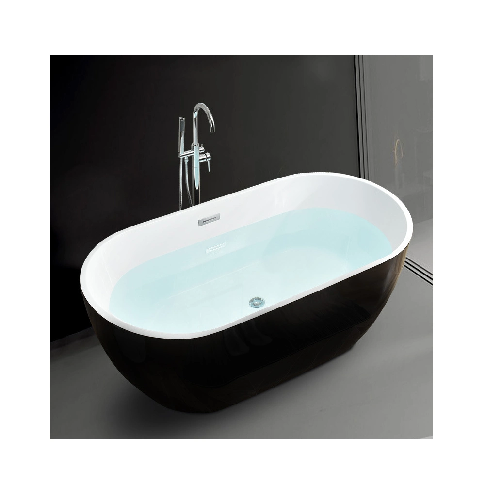 160cm Modern Soaking Acrylic Tub Shower Freestanding Acrylic Bathtub