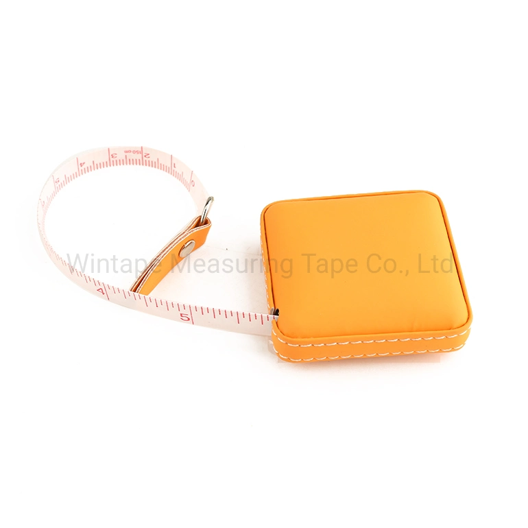 Promotional Square Tape Measuring/Leather Measuring Tape/ Good Quality Tape Measure