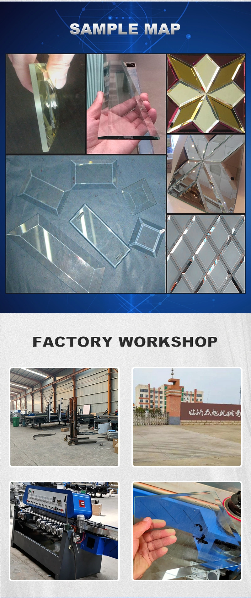 Chinese Manufacturer Mirror Glass Polishing Edging Machine Glass Beveling Machine Zxm-LC251