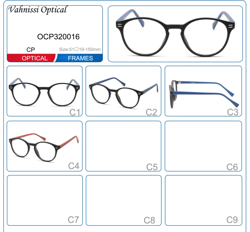 Ital Design Cp Round Shape Match Retro Spectacle Glasses Optical Frame